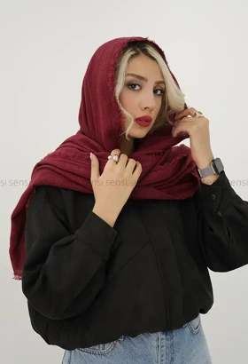 شال موهری ساده رنگی کد1004510