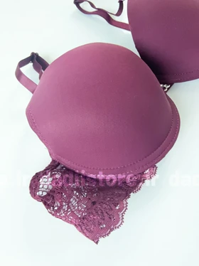 سوتین تک اسفنجی فنردار گیپور نگین‌دار