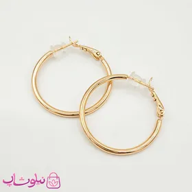 گوشواره دخترانه حلقه‌ای ساده ژوپینگ
