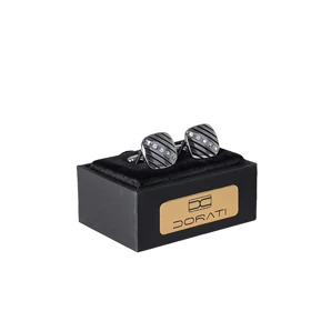 دکمه سرآستین مربعی نگین‌دار 1519