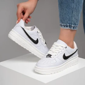 کفش و کتانی زنانه و مردانه مدل نایک ایرفورس NIKE_AIR FORCE رنگ سفید