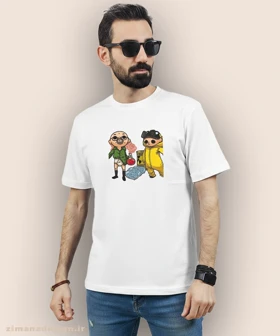 تیشرت مردانه و زنانه طرح بریکینگ بد شخصیت والتر وایت و جسی پینکمن کد 886