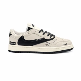 کفش و کتانی مردانه مدل نایک ترویس NIKE TRAVIS رنگ کرم مشکی کد 30360