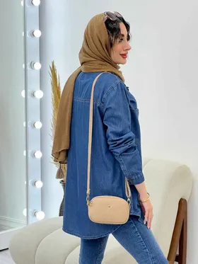 مانتو جین کاغذی پایین هلال نادیا