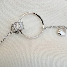 دستبند زنجیری تنیسی سیلور ژوپینگ