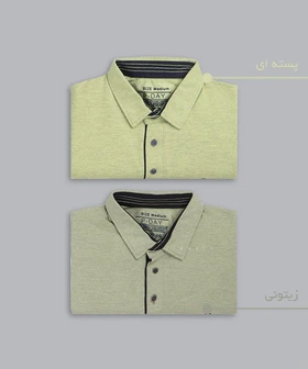 تیشرت یقه دار ساده مردانه 5303