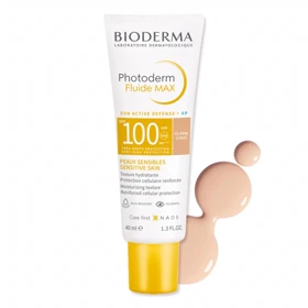 فلوئید ضد آفتاب رنگی بایودرما مدل Phoroderm Fluide Max رنگ Light حجم 40ml