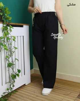 شلوار لینن کمرکش