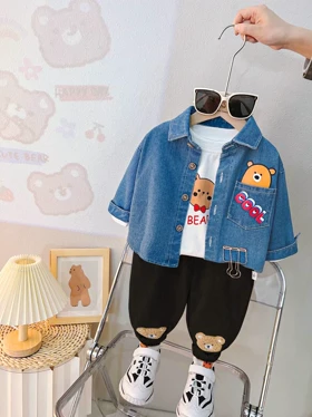 ست سه تیکه وارداتی بچگانه 1 الی 5 سال