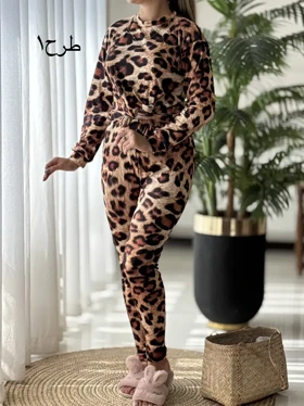 ست مخمل پلنگی کد2287