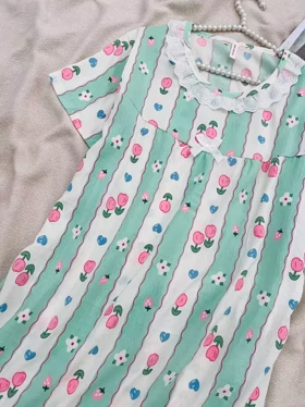 پیراهن موسلین 3 رنگ کد 5545