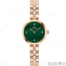 ساعت دنیل ولینگتون زنانه ELAN رزگلد صفحه سبز طرح دار 105497