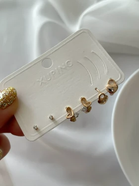 گوشواره پک سه جفتی ژوپینگ-4