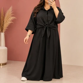 شومیز سارافون نگیندار نوآر کد 6025