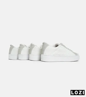 کفش کتانی کژوال مردانه سفید خاکستری ZARA