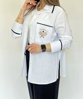 شومیز جیب گلدوزی