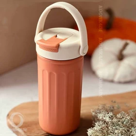 تراول ماگ پاستیلی COFFEE ST حجم 500ML (نارنجی)