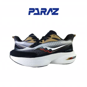 کفش اسپرت مردانه برند ساکونیSaucony مدل اورلایف زیره کربن سفید مشکی کد 174