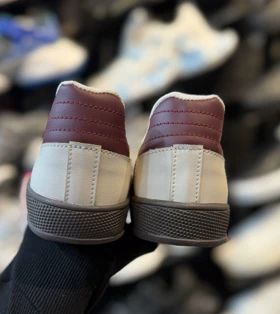 کفش کتانی دخترانه سامبا کرم زرشکی