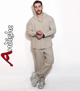 پیراهن شلوار کتان ادریس
