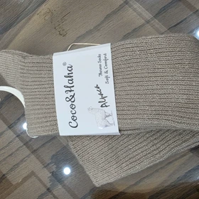 جوراب لاما رنگی 1211 (کرم)