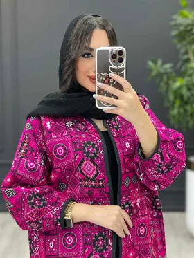 مانتو کتی طرح دار