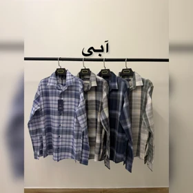 پیراهن چهارخانه آستین بلند 2656