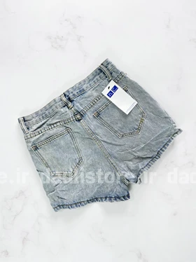شورتک کوتاه جین پاچه پاکتی فانتزی میکی موس