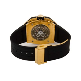 ساعت هابلوت مردانه کهکشانی چند ضلعی طلایی مشکی 105367