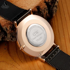 ساعت دنیل ولینگتون بند حصیری مشکی Daniel Wellington 00117HRB