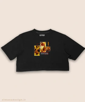 کراپ زنانه طرح شیطان کش شخصیت زنیتسو کد 962