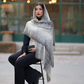 شال نخ ابریشم طیفی کوچ 20542