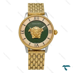 ورساچه La Medusa زنانه طلایی صفحه سبز Versace-8417-L