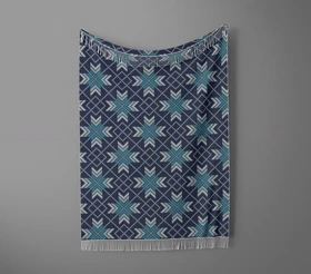 شال مبل ریش دار sofa shawl 377
