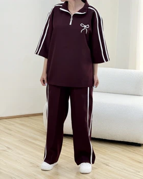 ست تیشرت و شلوار زیپی