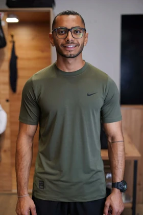 تیشرت ورزشی مردانه پارچه آجری تمام کش