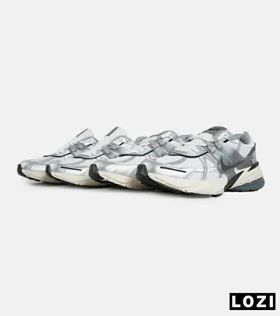 کفش کتانی مردانه و زنانه طوسی سفید Nike cushlon