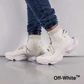 کفش ساق‌دار off white مدل socuring (سفید)