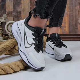 کتانی ست مردانه زنانه اسپرت مدل nike zoom نایک زوم رنگ سفید