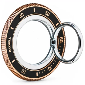 هولدر انگشتی مگنتی مکسول Maxwell مدل Magnetic Ring Holder (مشکی نقره ای)