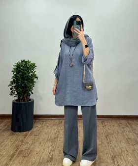 مانتو جلو دکمه لیانا 4 کد3057