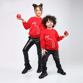 بلوز یلدایی طرح انار ست خواهر برادری