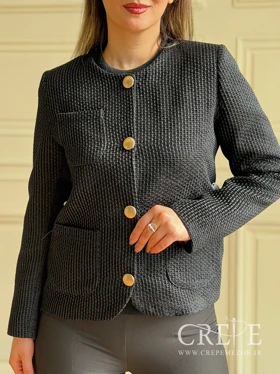 کت مخمل طرح حصیری