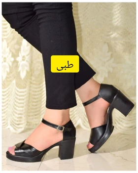 صندل طبی پاشنه‌بلند زنانه پاکتی سفیر