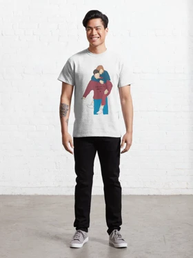 تیشرت friends طرح Ross Gellar and Rachel Green Classic