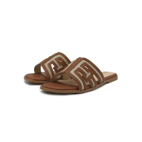 صندل زنانه رزمری مدل SH6039-Brown/Beige