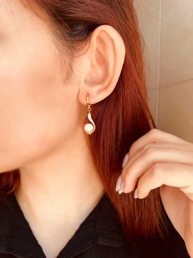 گوشواره مروارید موجی ژوپینگ X16