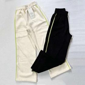 شلوار بگ دخترانه مخمل طرحدارلاینردار اورجینال