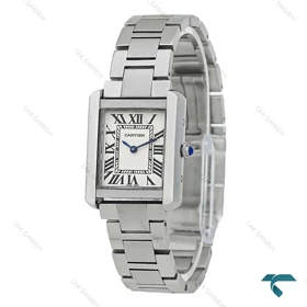 ساعت مچی کارتیه تانک زنانه سیلور مدیوم Cartier-8371-L