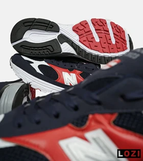 کفش کتانی بزرگ پا سرمه ای قرمز NEW BALANCE 993